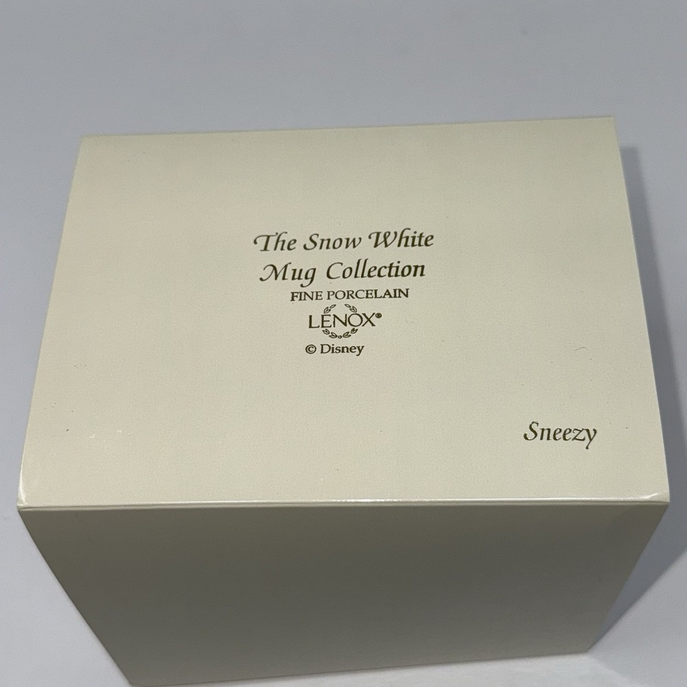 NEW LENOX Disney SNEEZY MUG Snow White Collection in BOX - Picture 8 of 8